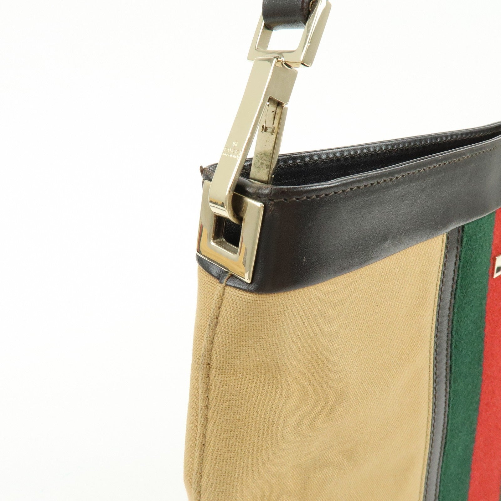 Gucci Sherry Shoulder Bag - Beige, Brown, Canvas, Leather