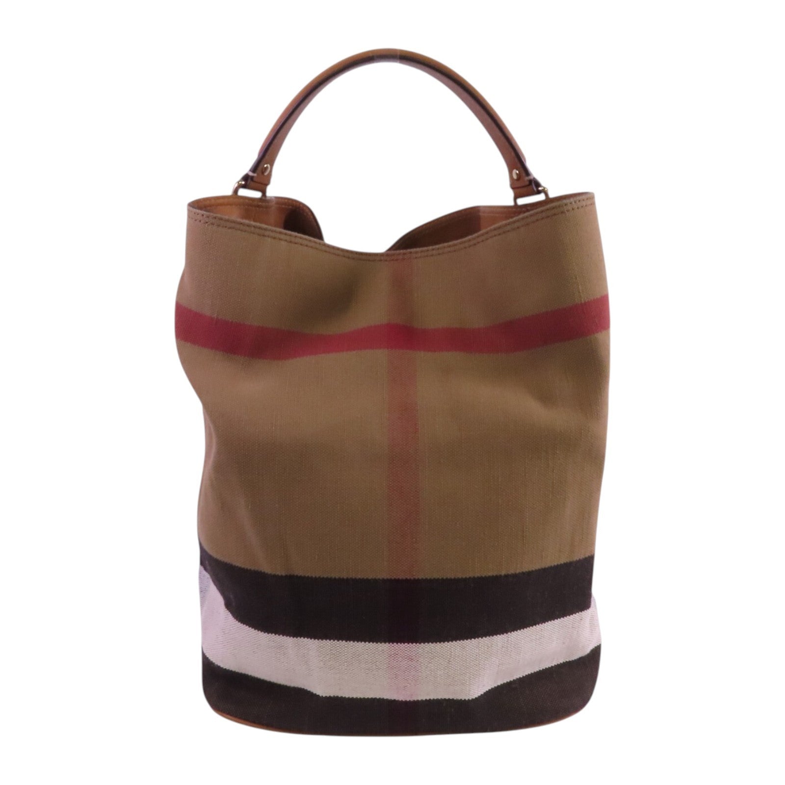 Burberry GHW Handbag Shoulder Bag - Brown, Canvas