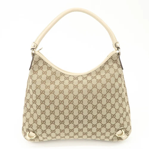 Gucci Abbey Shoulder Bag - Beige, Canvas