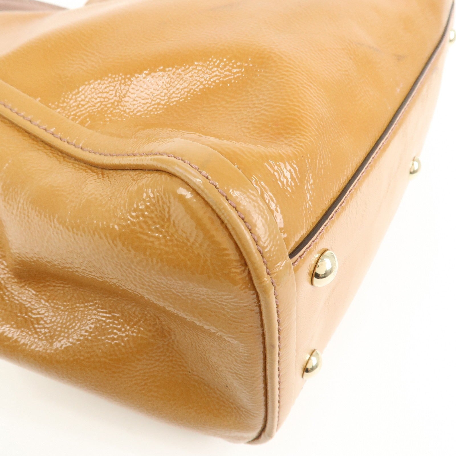 Gucci Soho Interlocking G 2Way Bag - Brown, Patent Leather