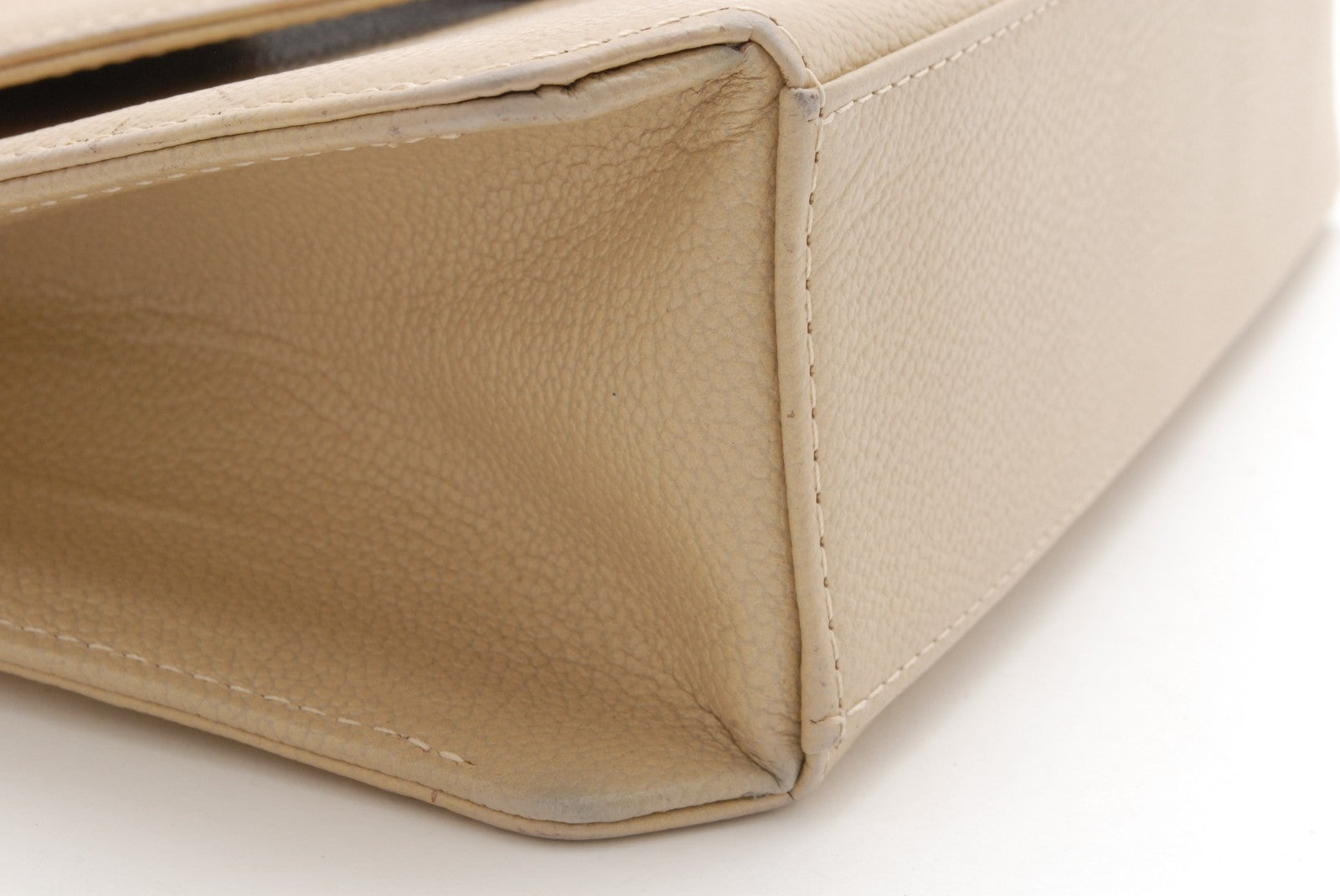 Yves Saint Laurent YSL Hand Shoulder Bag - Ivory, Leather