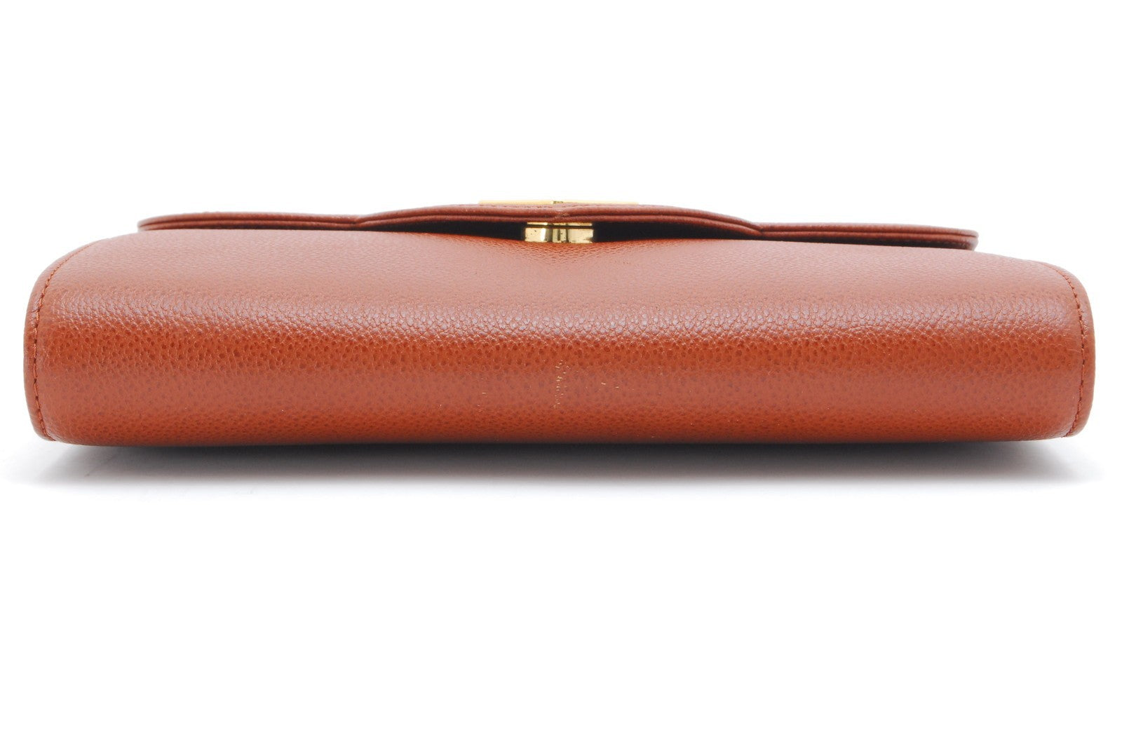 Saint Laurent Yves Clutch - Brown, Leather