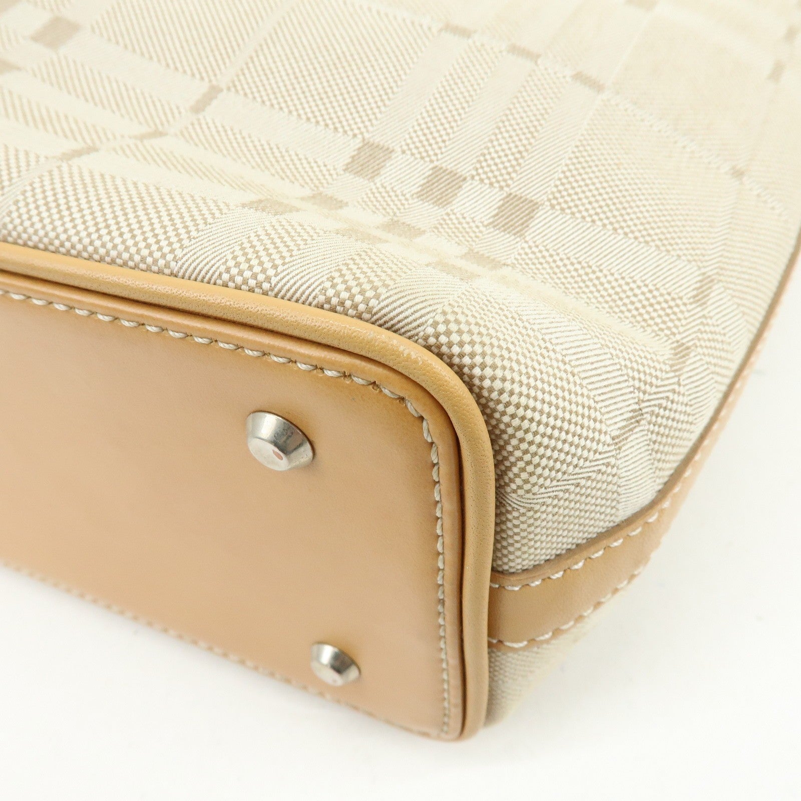 Burberry Tote Bag - Beige, Canvas Leather