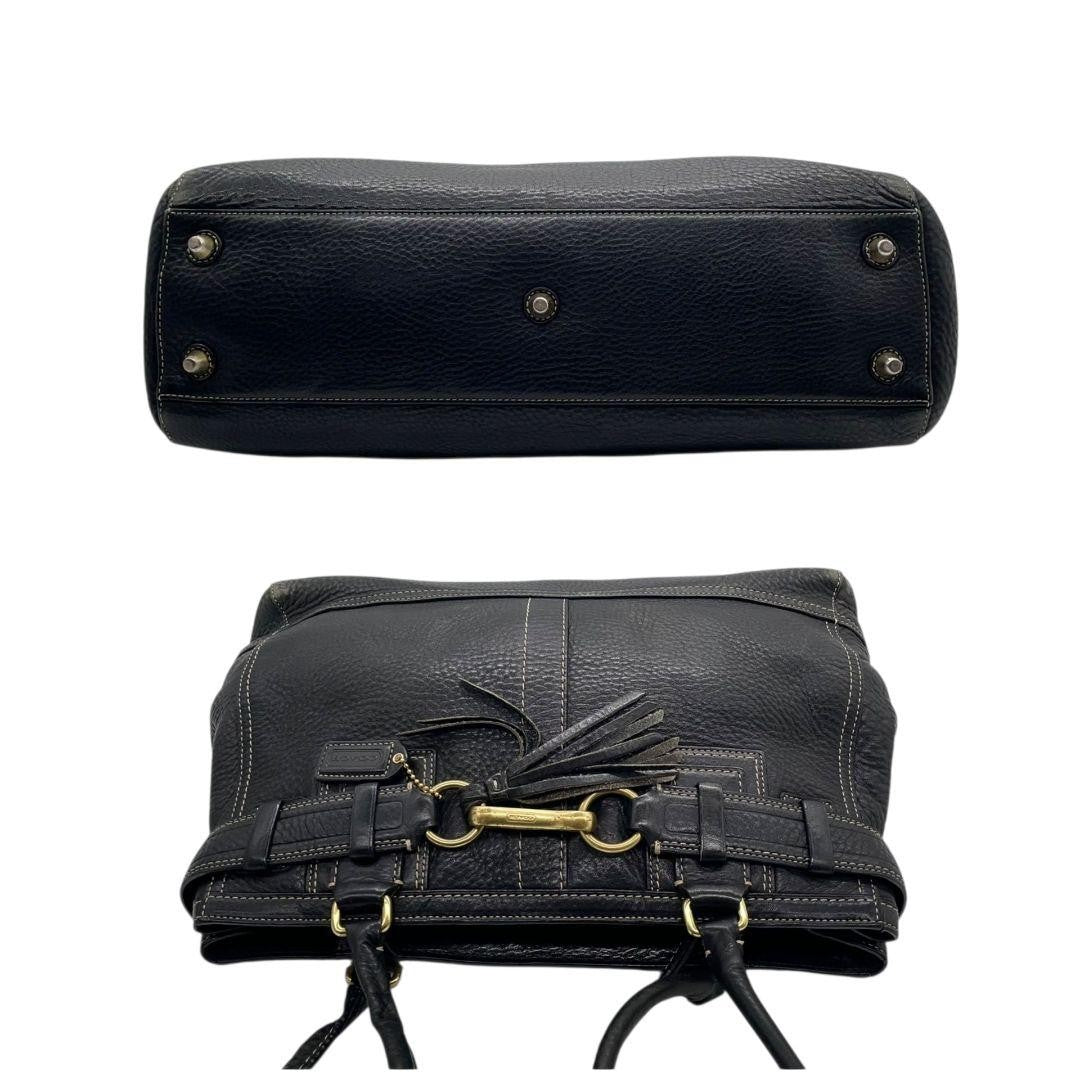 Coach T8 Handbag - Black, Leather