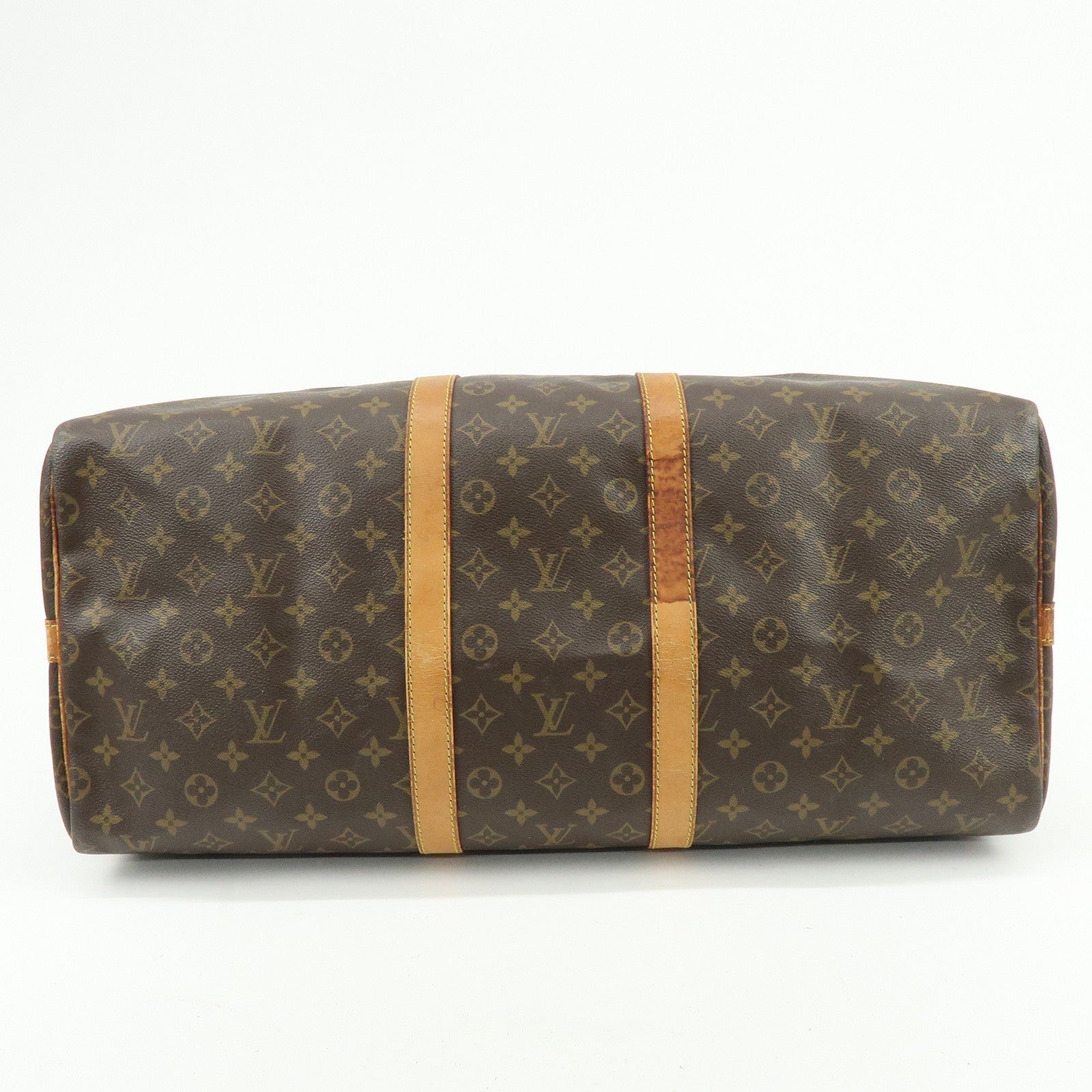 Louis Vuitton Monogram Keep All Bandouliere 55 Boston Bag - Brown, Canvas 