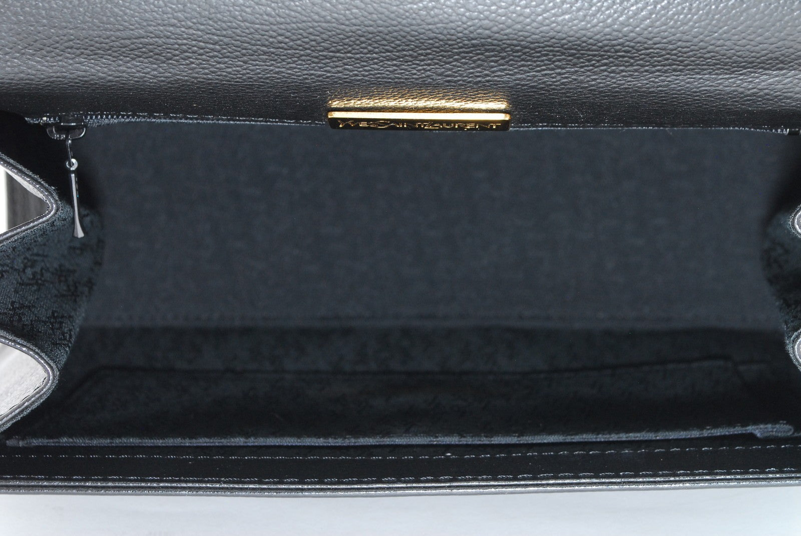 Saint Laurent Vintage Top Handle Handbag - Black, Leather
