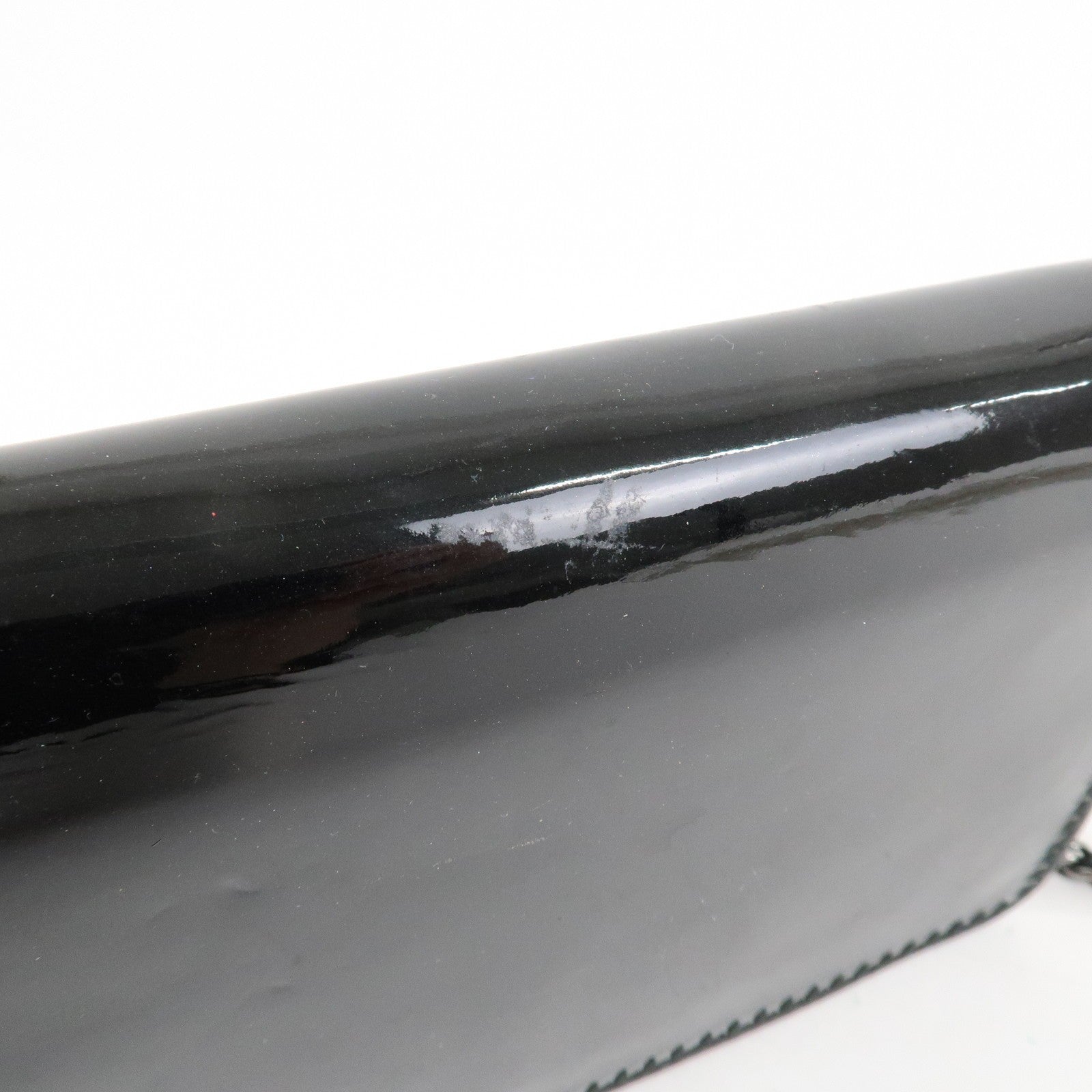 Chanel Coco Mark Wallet Shoulder Bag - Black, Patent Leather