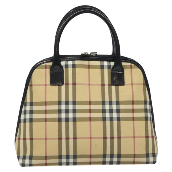 Burberry Nova Check Handbag - Beige/Silver, PVC Leather