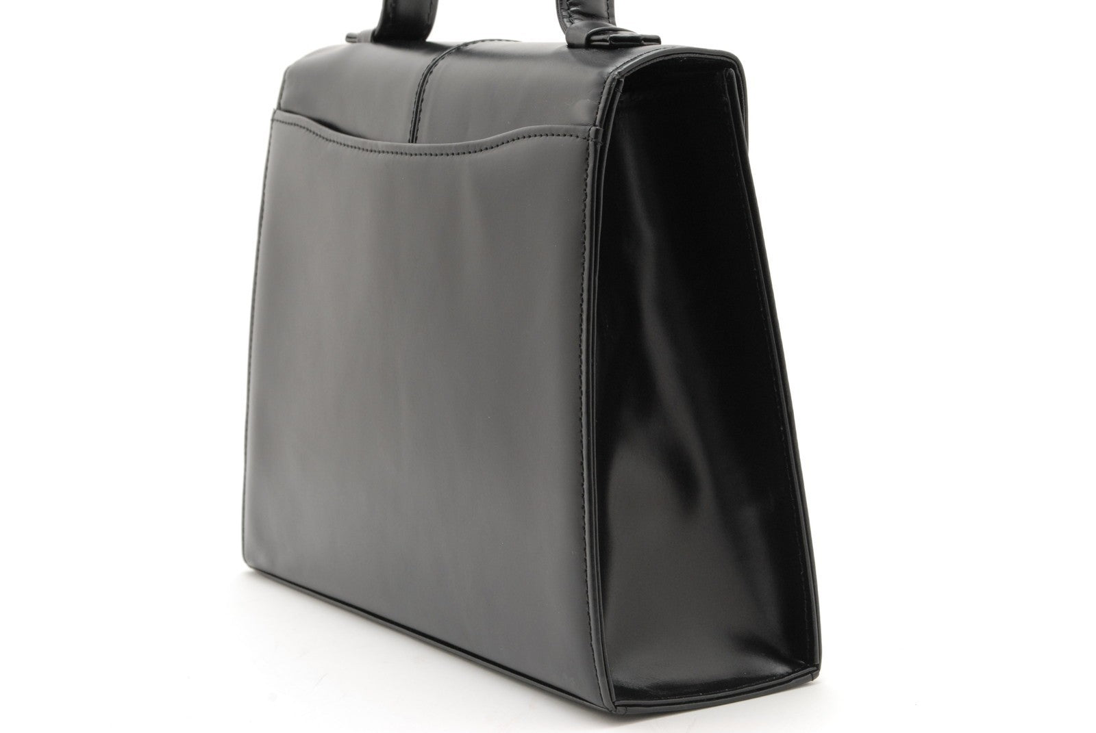 Saint Laurent Vintage Top Handle Handbag - Black, Leather