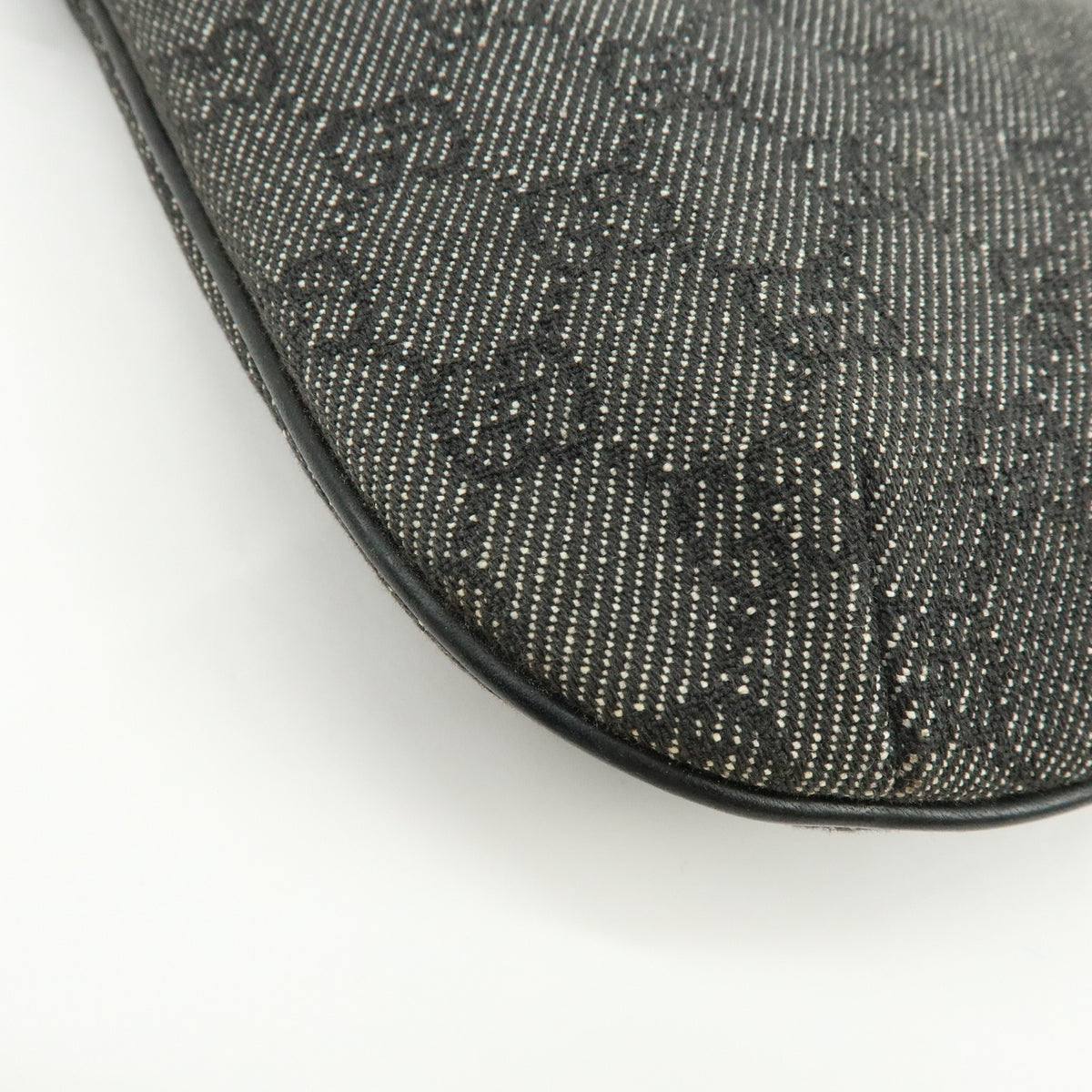 Gucci Shoulder Bag - Black, Leather and GG Denim