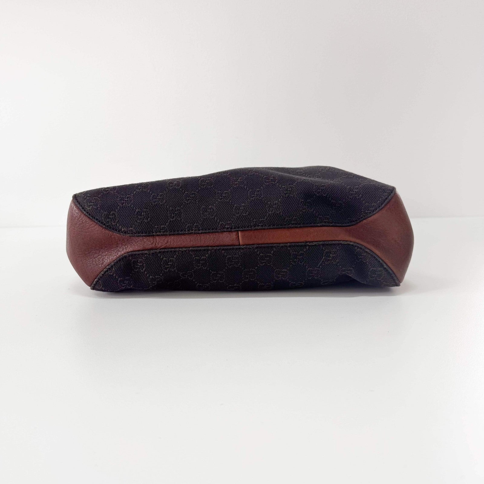 Gucci Horsebit Shoulder Bag - Brown, Canvas