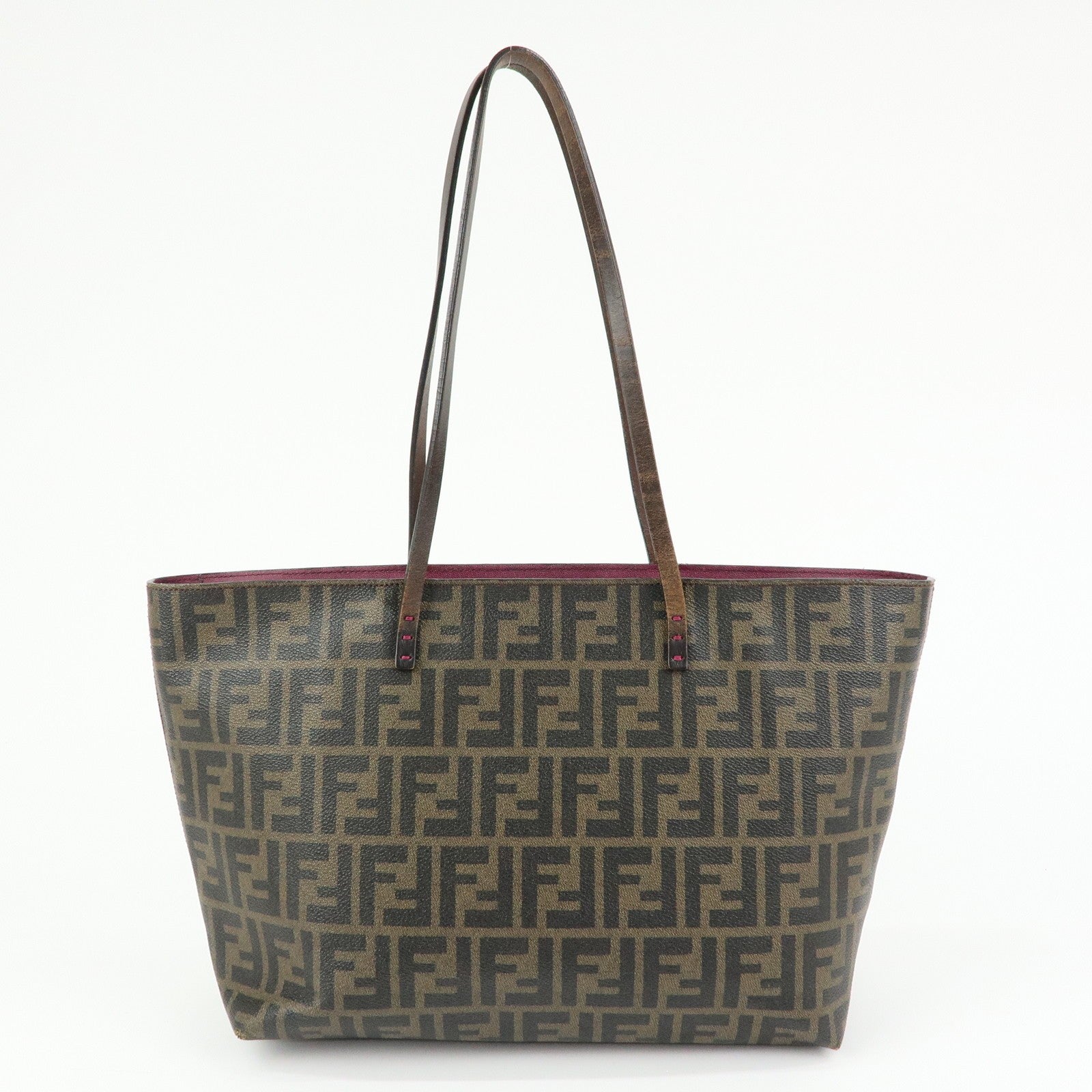Fendi Tote Bag - Brown, Black, PVC 