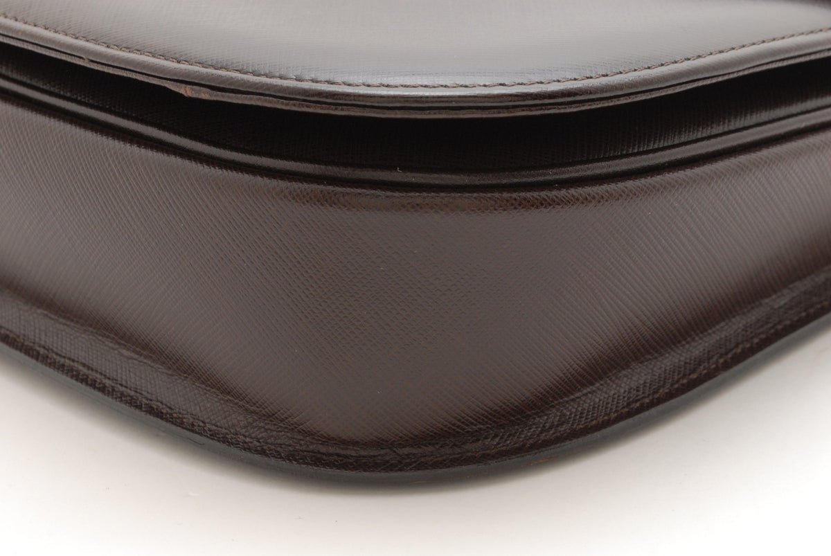 Yves Saint Laurent Cassandra Shoulder Bag - Brown, Leather