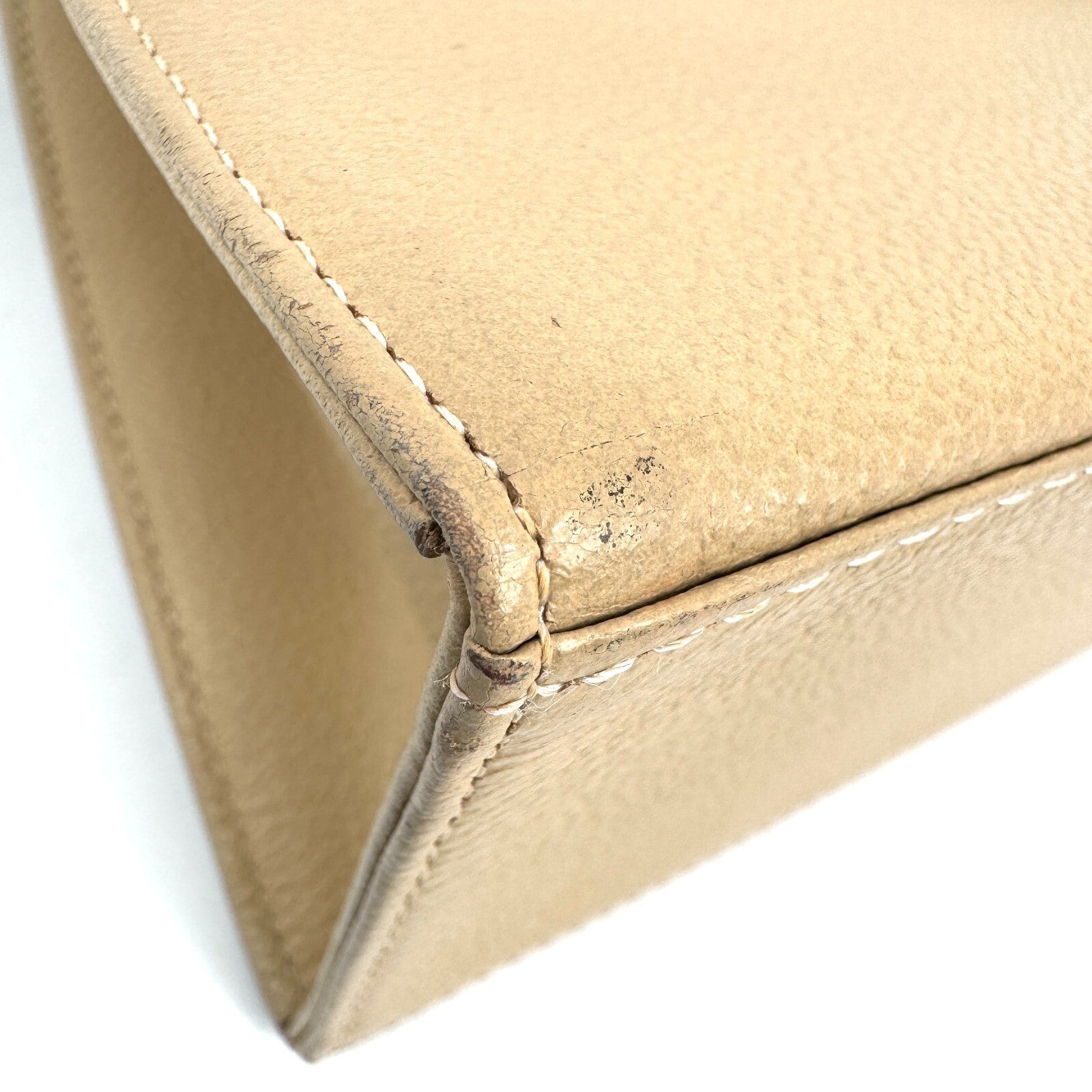 Saint Laurent YSL Handbag - Beige, Leather