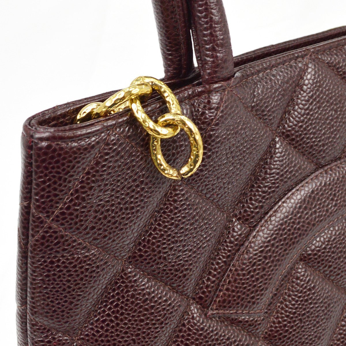 Chanel Medallion Tote Handbag - Brown, Calfskin