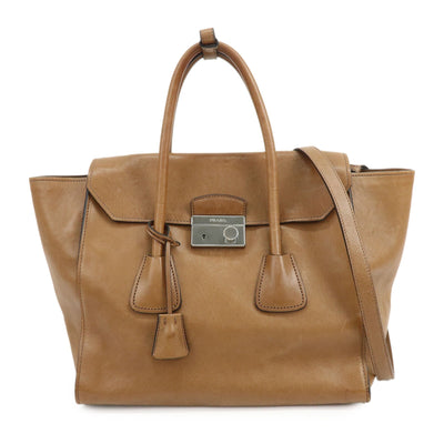 Prada 2Way Bag - Brown, Leather
