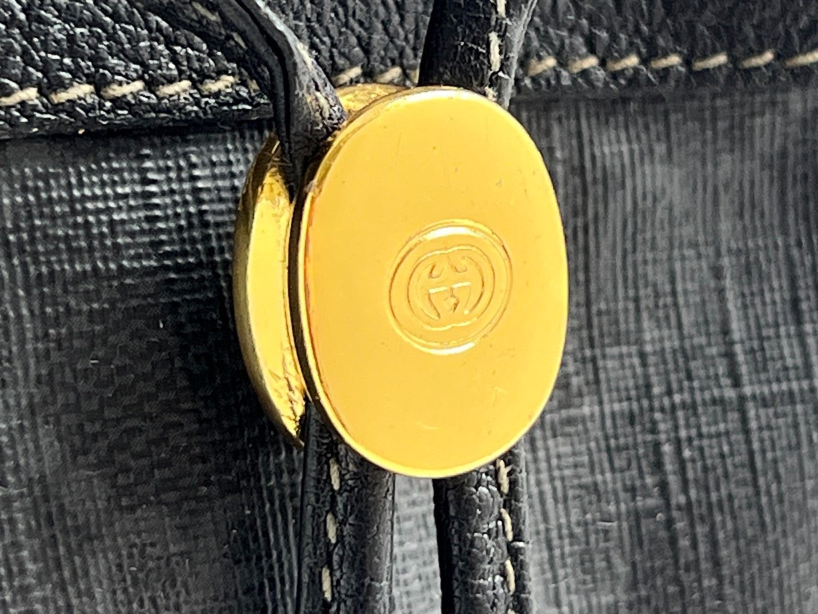 Gucci Sherry Line GG Shoulder Bag - Black, Leather 