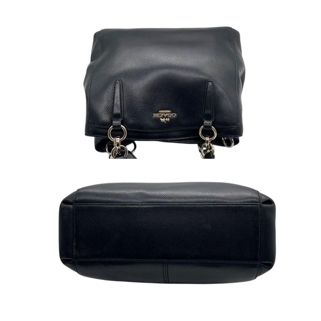 Coach Handbag 2way Shoulder Bag - Black, Leather