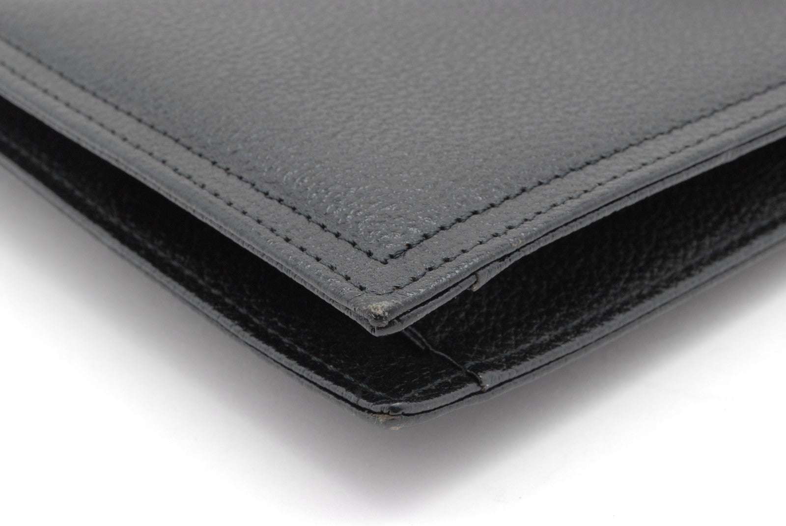 Yves Saint Laurent Envelope Clutch - Black, Leather