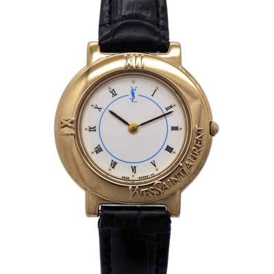 Yves Saint Laurent Quartz Wristwatch - Black, Leather