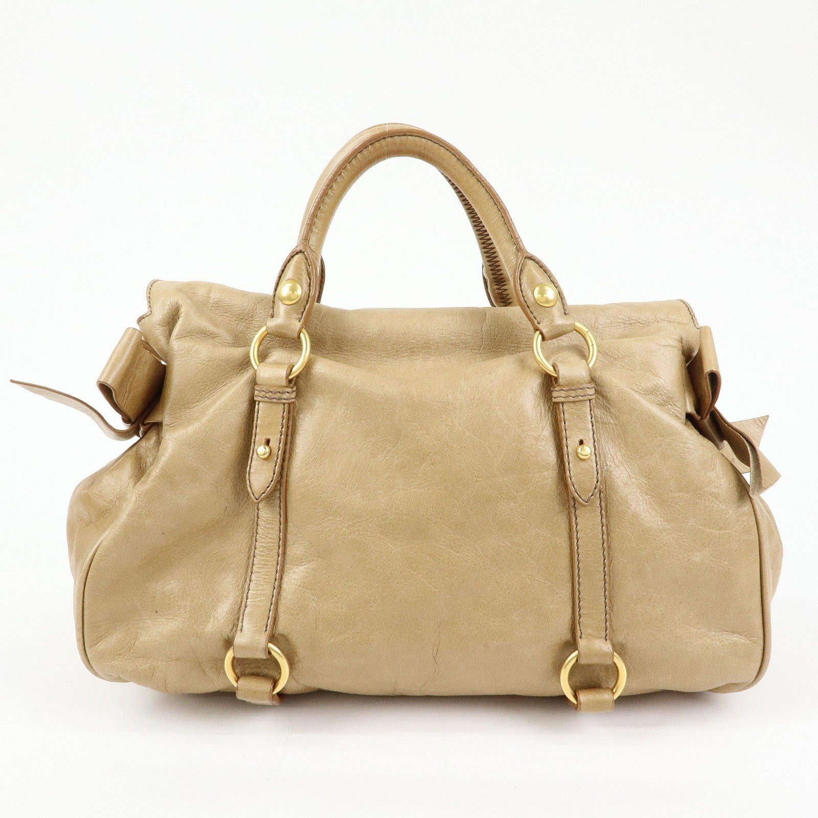 Miu Miu Handbag - Beige, Leather 