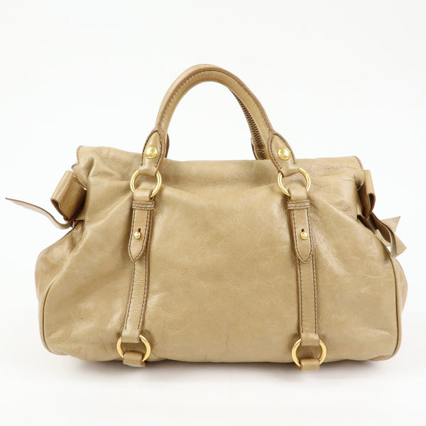 Miu Miu Handbag - Beige, Leather 