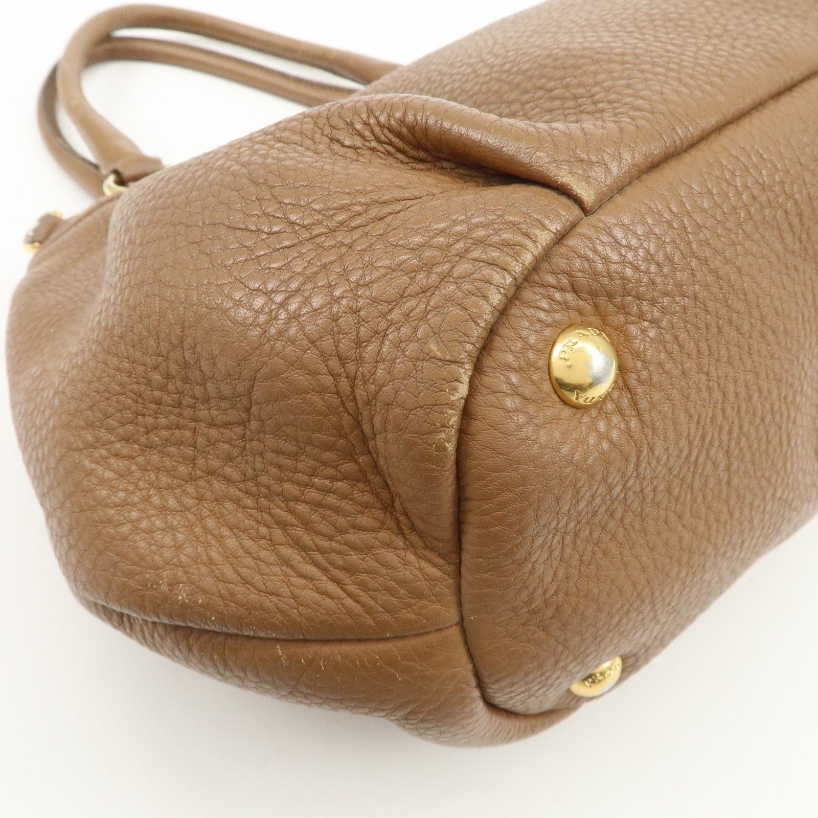 Prada 2Way Bag Hand Bag - Brown, Calf Leather