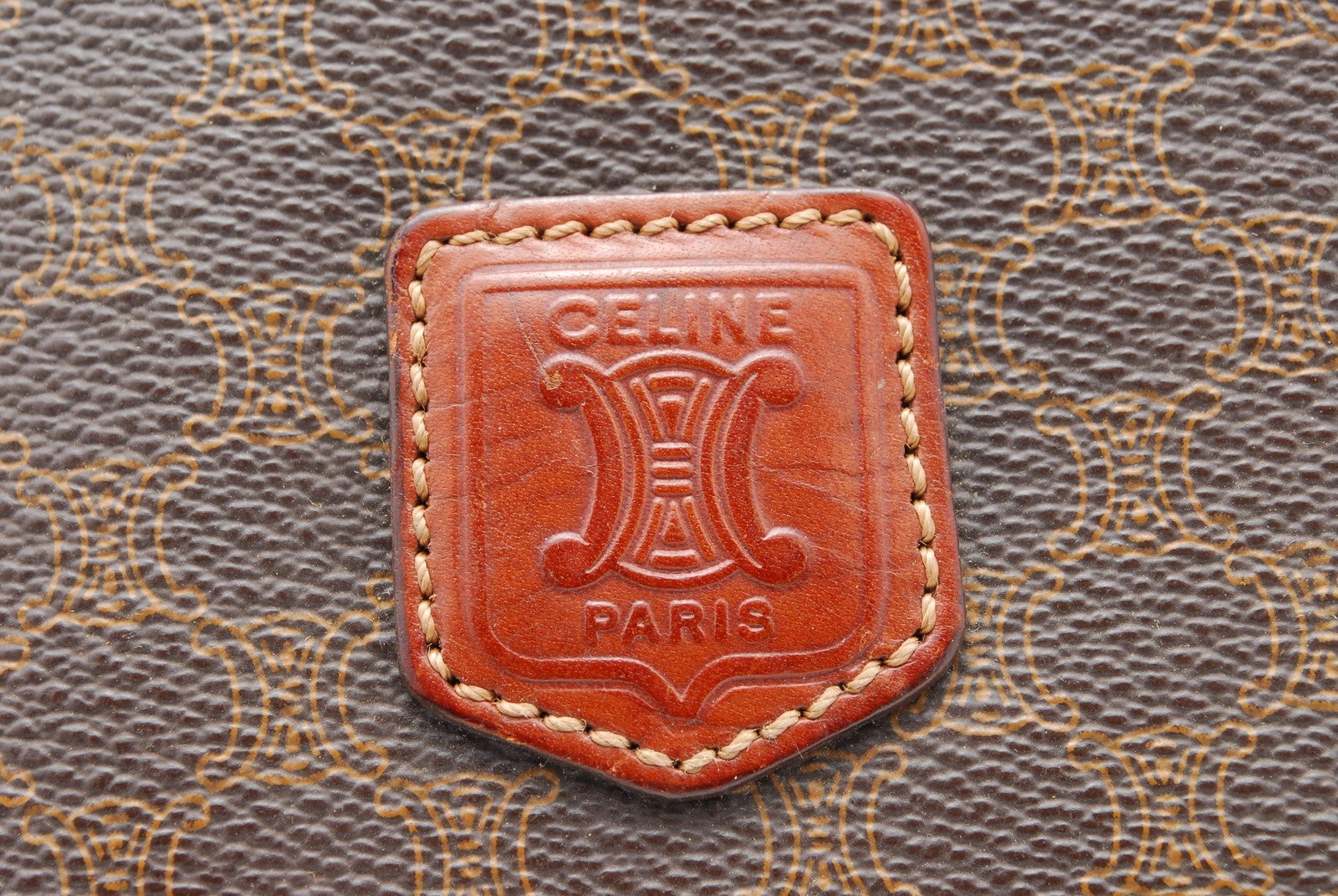 Celine Macadam Clutch Bag - Brown, PVC 