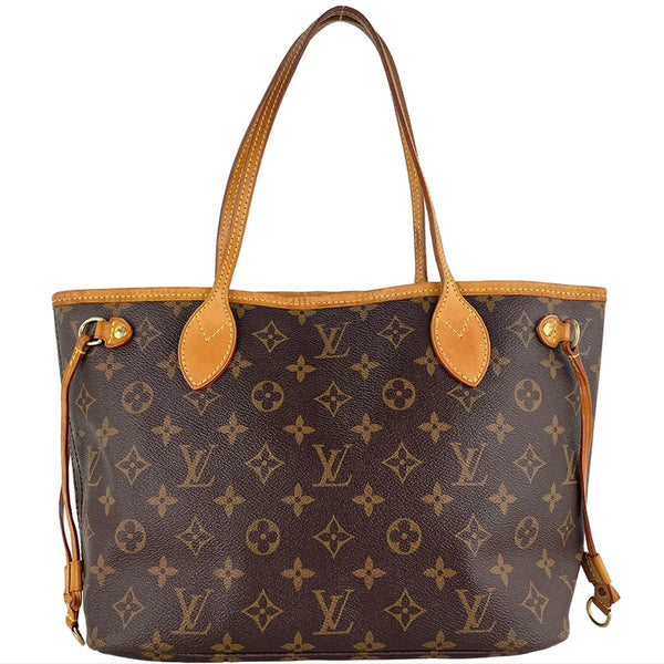 Louis Vuitton Neverfull PM Tote Bag - Brown, Coated Canvas