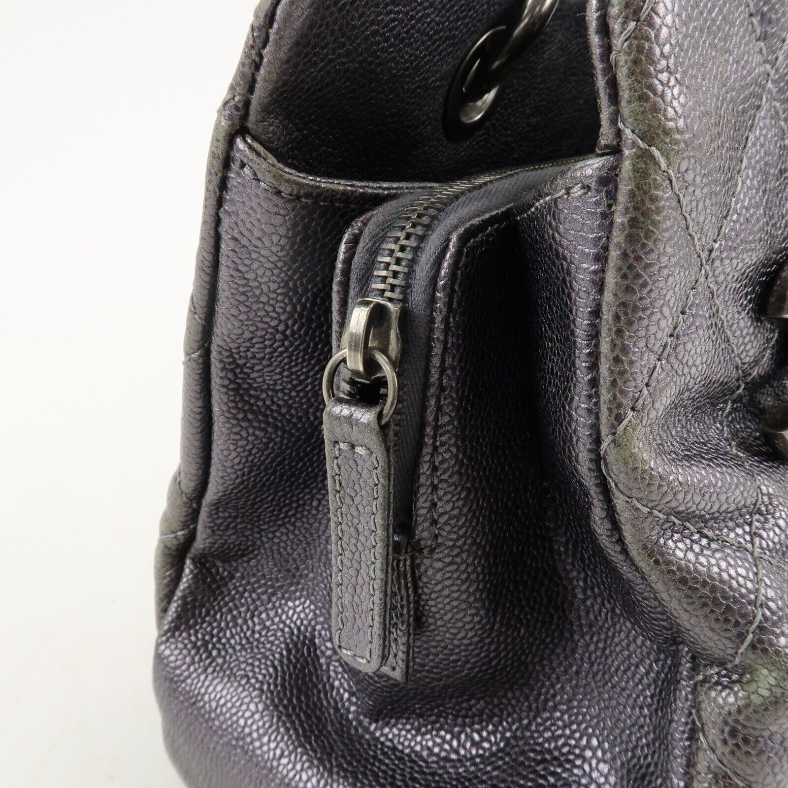 Chanel Matelasse COCO Mark Tote Bag - Gray, Leather