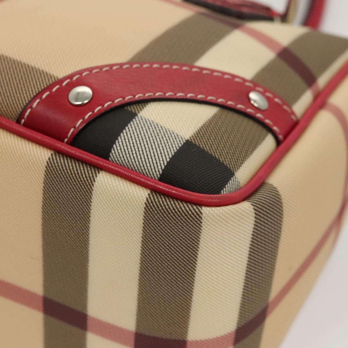 Burberry Nova Check Hand Bag - Beige/Silver, PVC Leather