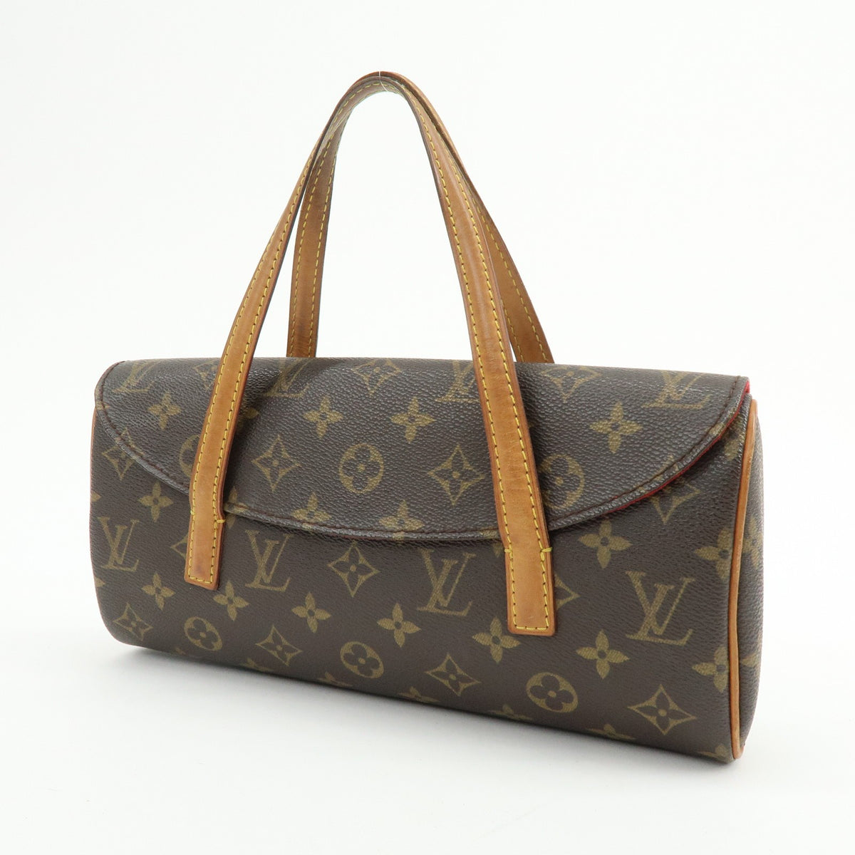 Louis Vuitton Monogram Canvas Sonatine Hand Bag Brown