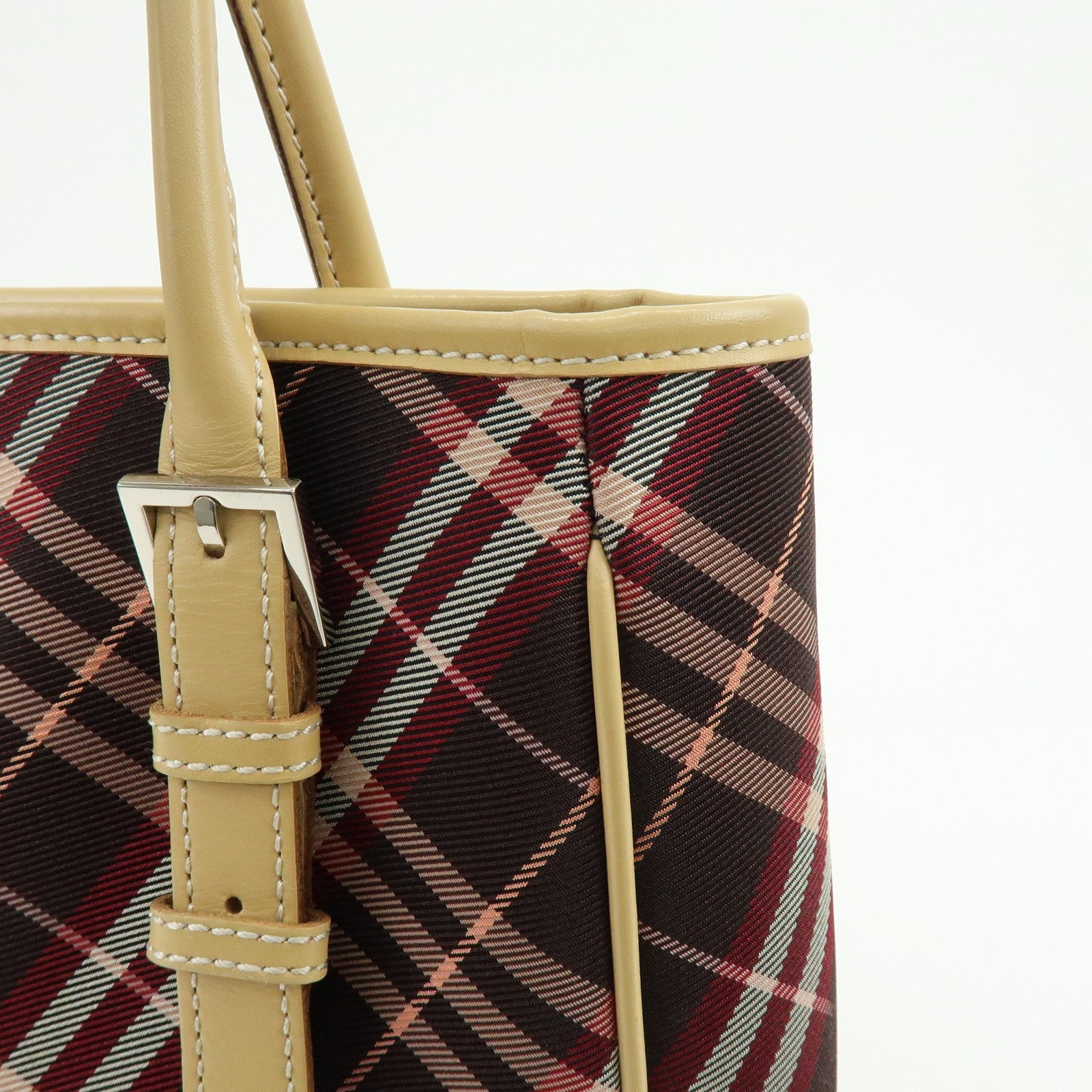 Burberry Tote Bag - Brown, Canvas and Leather