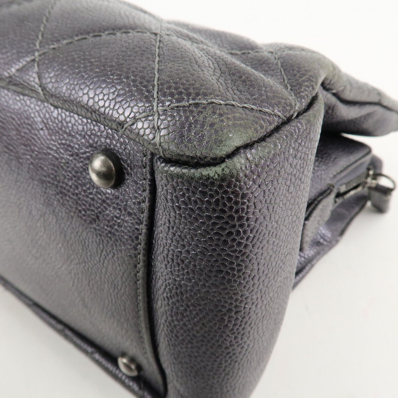 Chanel Matelasse COCO Mark Tote Bag - Gray, Leather