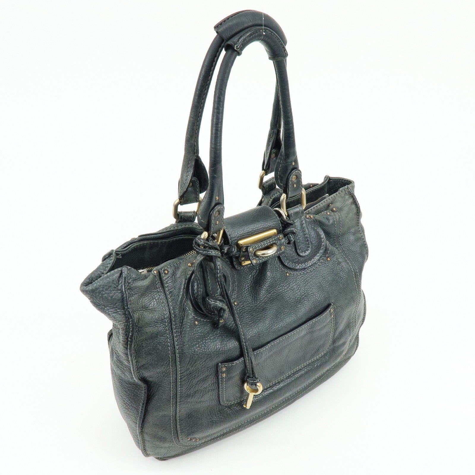 Chloe Paddington Tote Bag - Black, Leather 