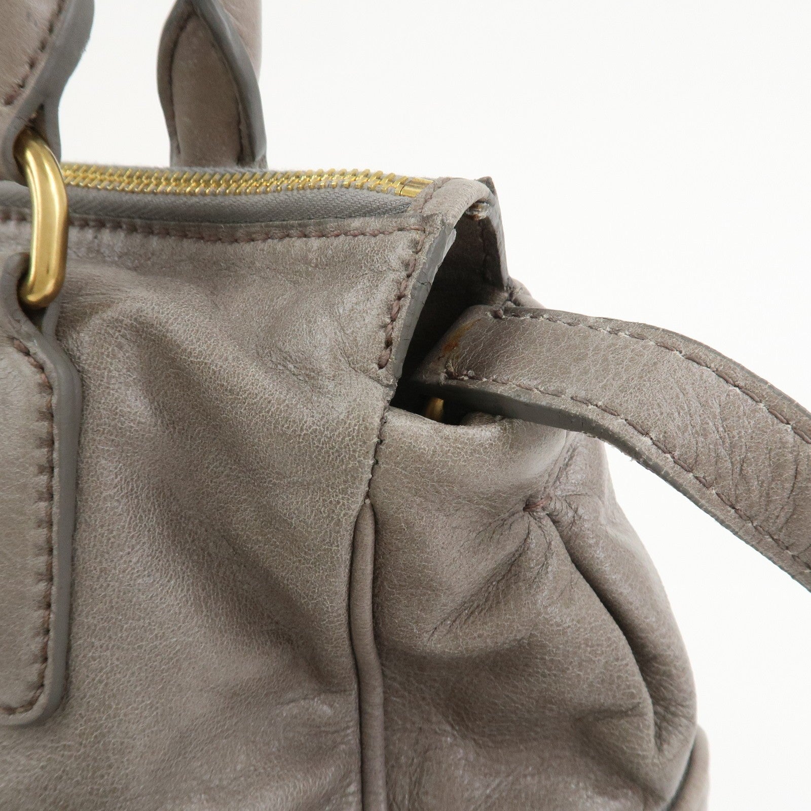 Miu Miu 2Way Bag - Gray, Leather