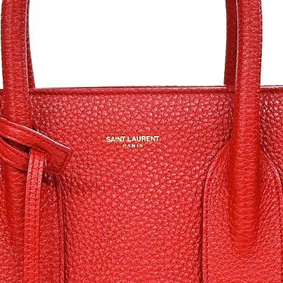 Saint Laurent Sac de Jour 2way Handbag - Red, Leather