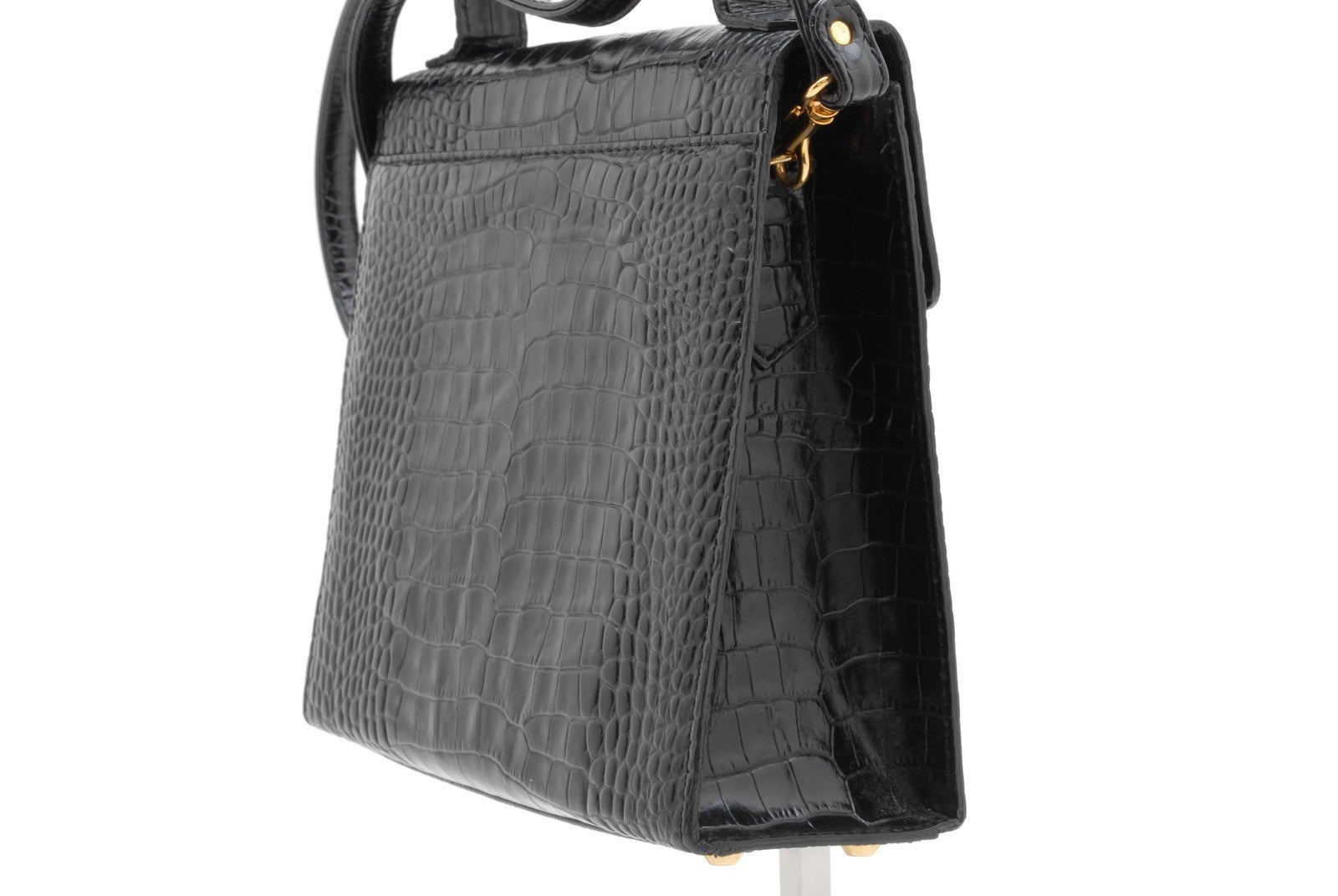 Saint Laurent Yves Saint Laurent 2Way Hand Shoulder Bag - Black, Leather