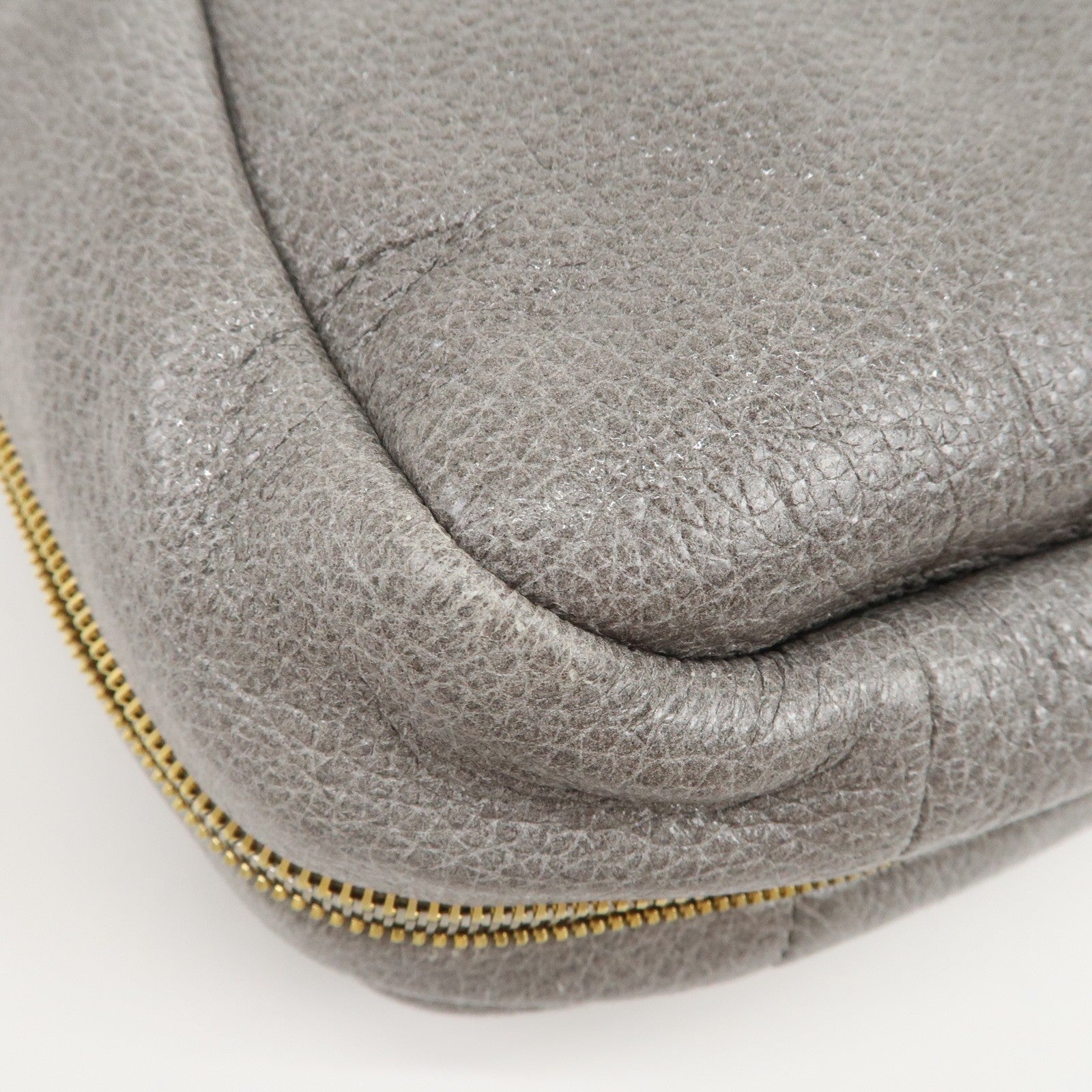 Prada Hand Bag - Gray, Leather
