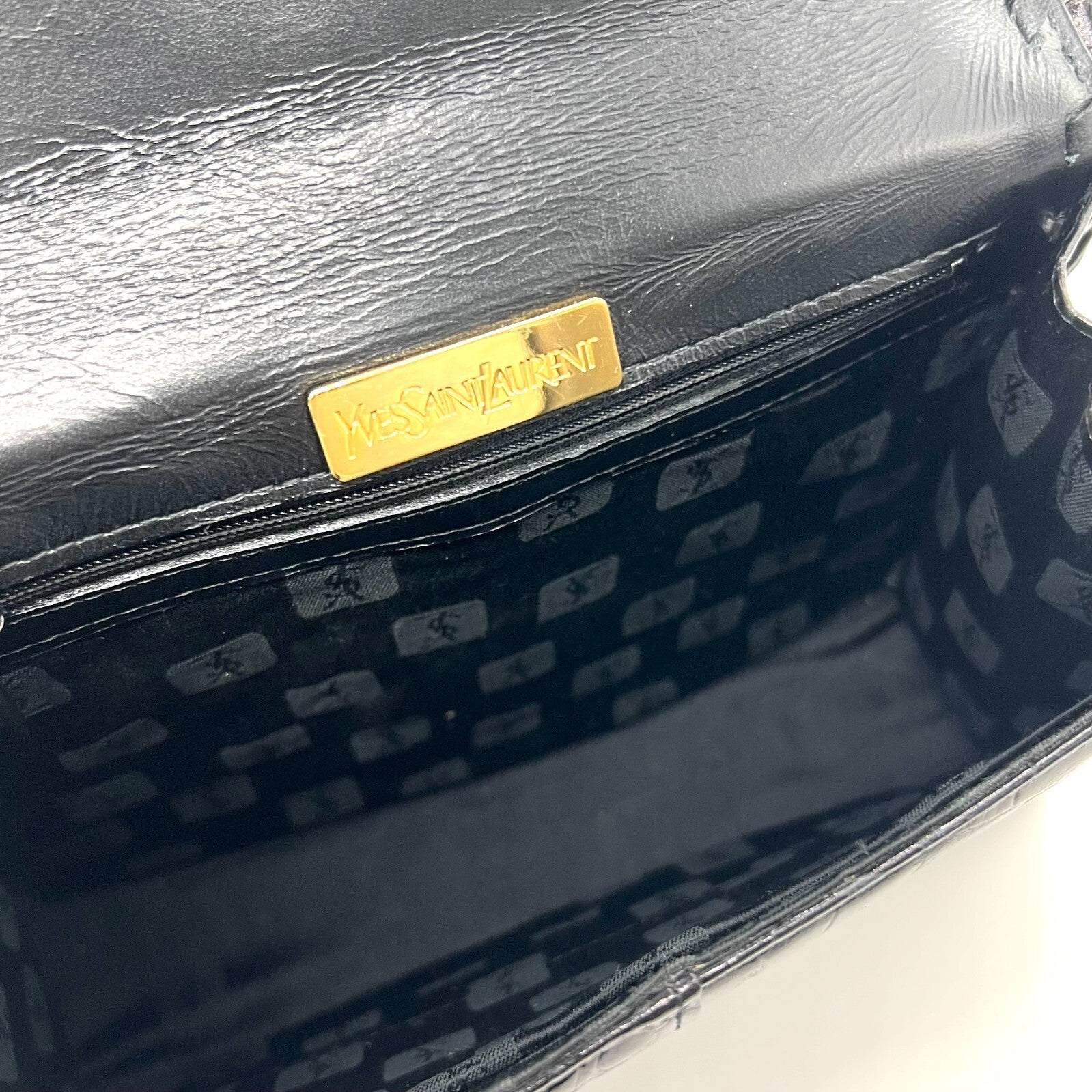 Saint Laurent YSL Shoulder Bag - Black, Leather
