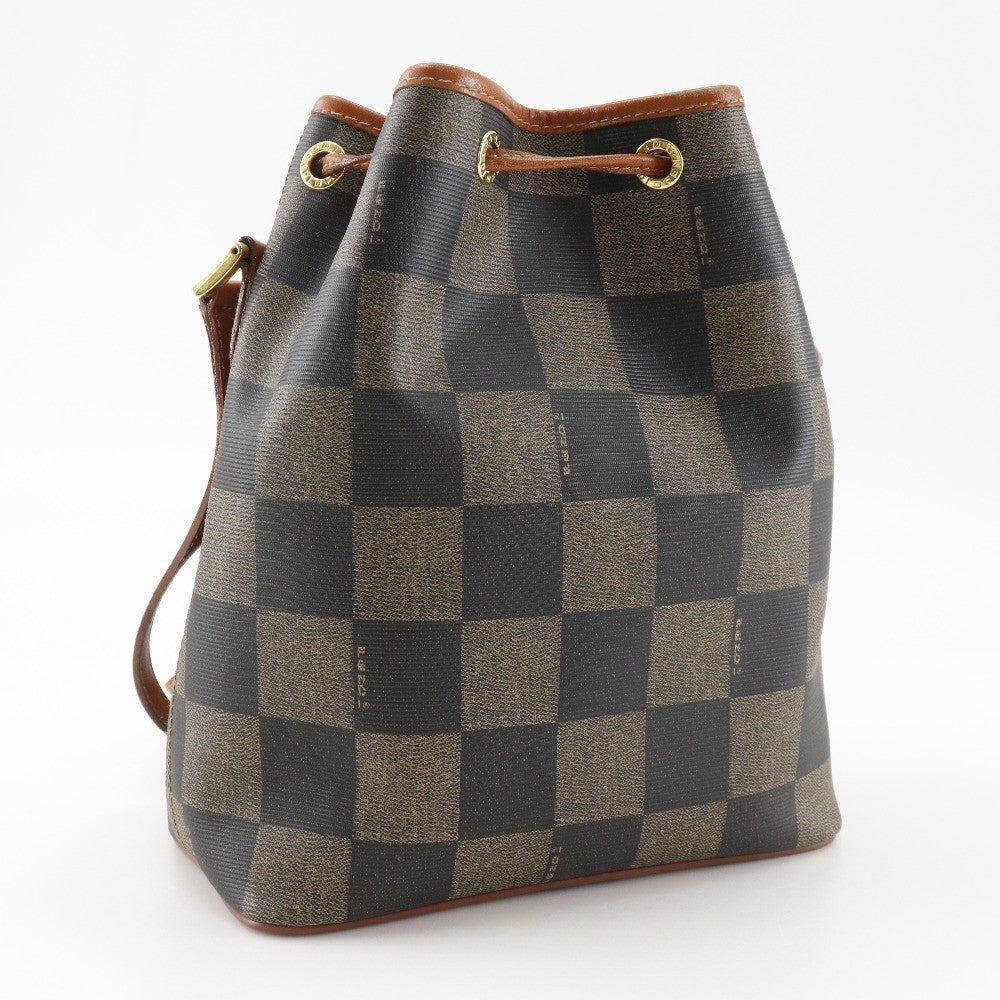 Fendi Shoulder Bag - Brown, PVC/Leather