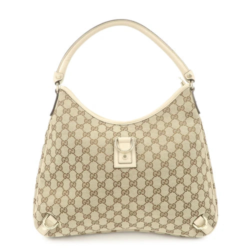 Gucci Abbey Shoulder Bag - Beige, Canvas