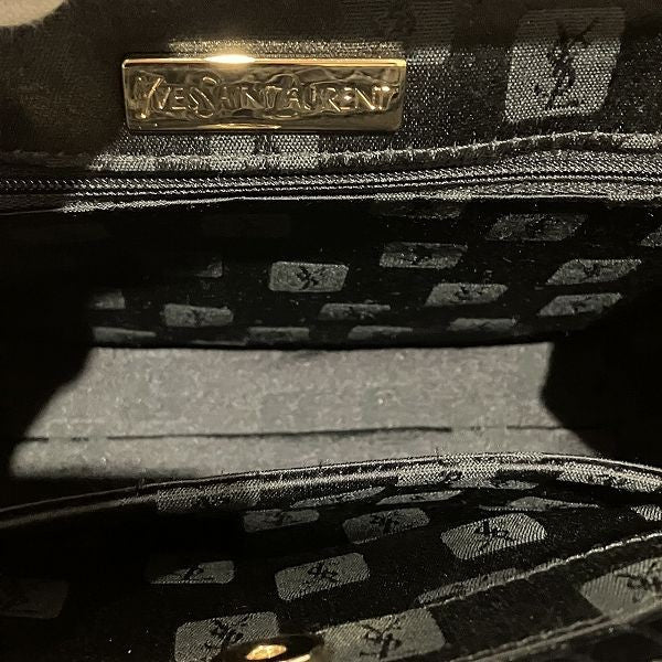 Saint Laurent Hand Bag - Black, Crocodile embossed leather 