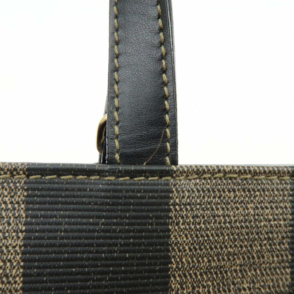 Fendi Tote Hand Bag - Black, Brown, PVC, Leather