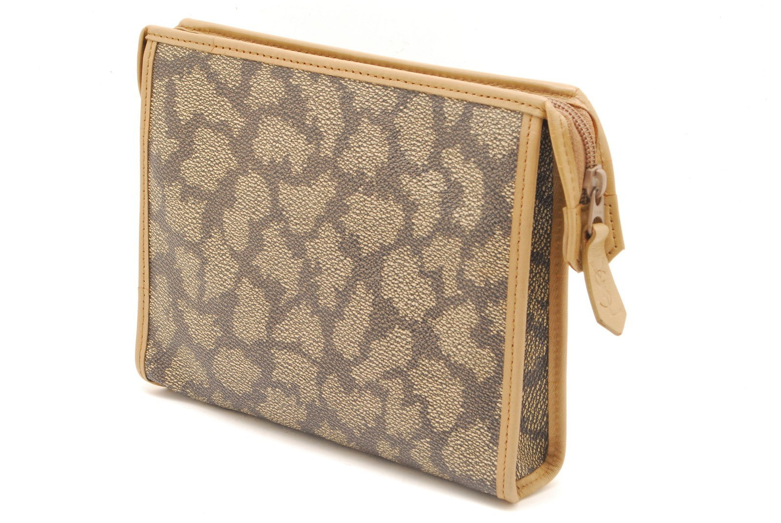 Saint Laurent Yves Clutch - Beige, PVC 