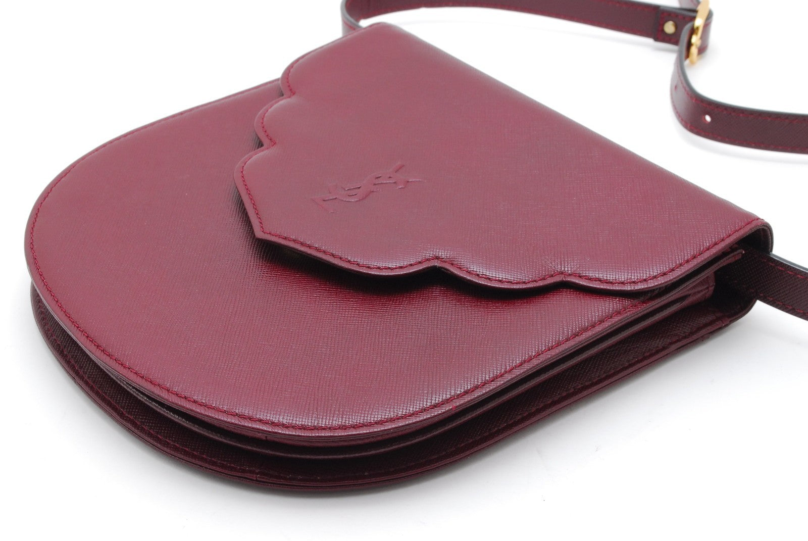 Saint Laurent Yves Shoulder Bag - Red Bordeaux, Leather