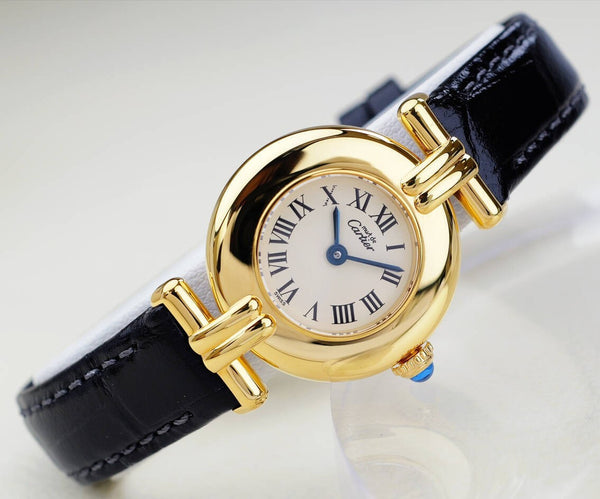 Cartier Must Colisee Roman Index Watch - White, Stainless Steel