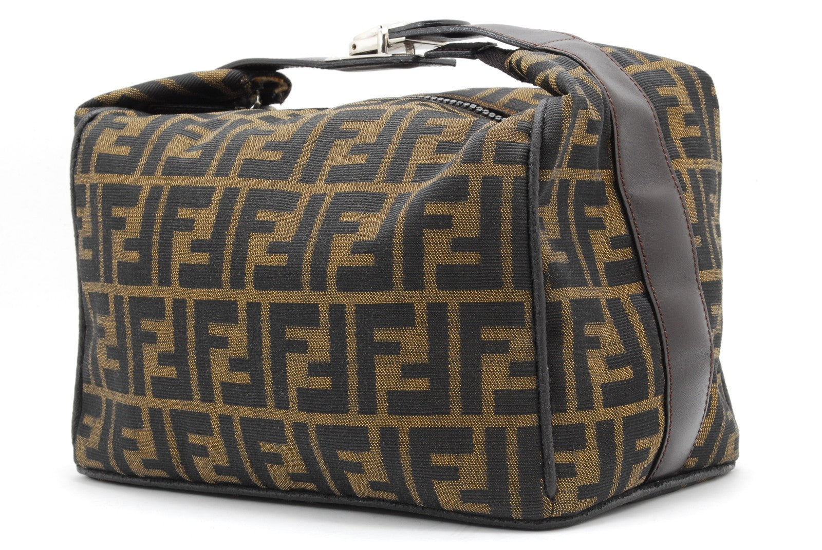 Fendi Zucca Handbag - Brown, Canvas Leather