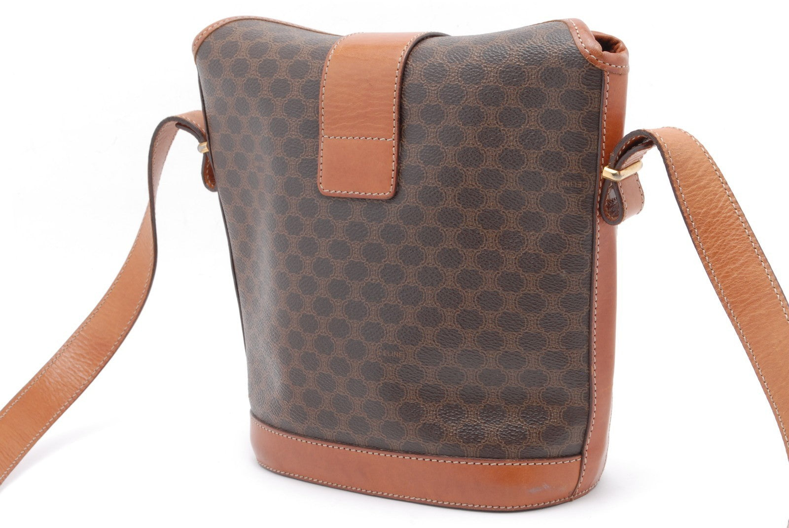 Celine Macadam Shoulder Bag - Brown, PVC Leather
