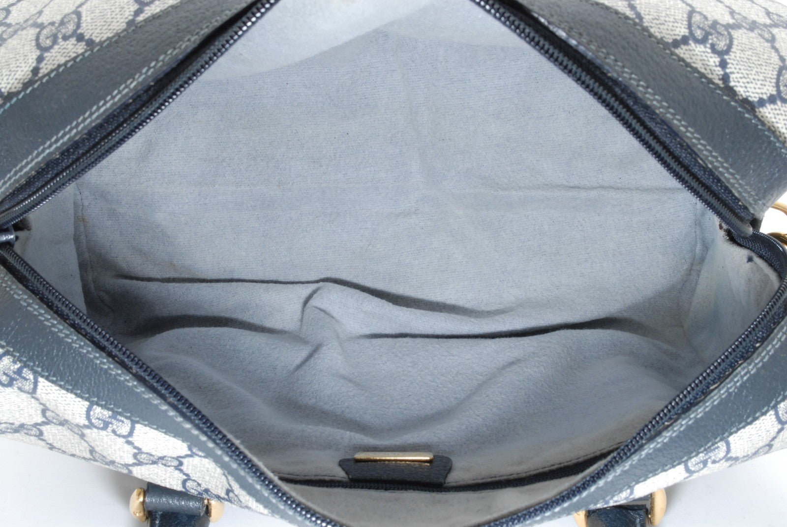 Gucci GG Supreme Boston Bag - Navy, PVC Leather